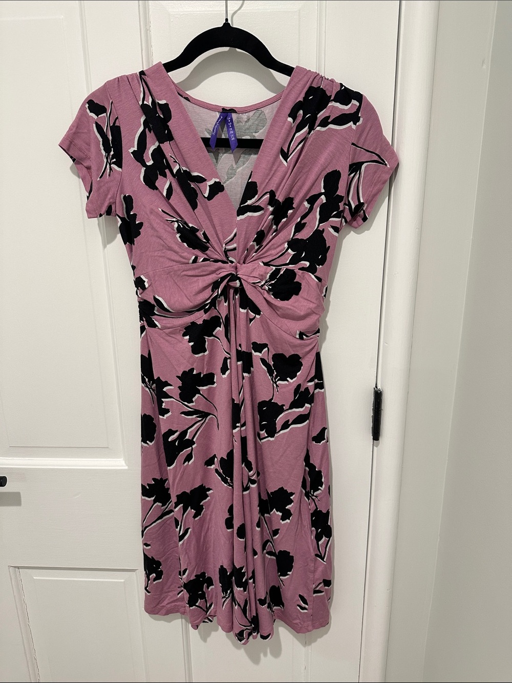 Seraphine twist-front maternity dress